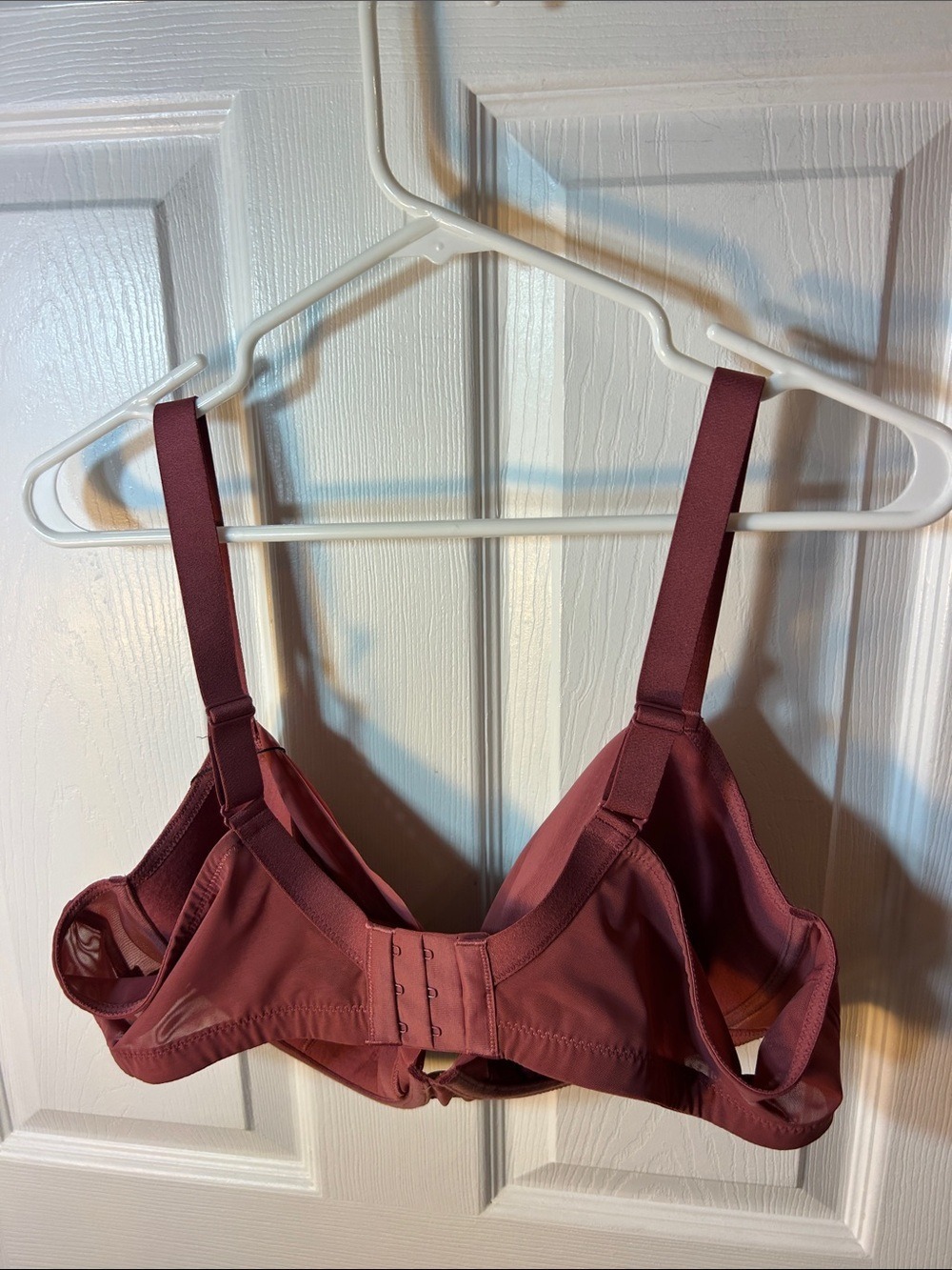 Understance Leslie Smooth Lace FlexWire Light Padded Demi Bra Deep Crimson 38DDD - Picture 5 of 8